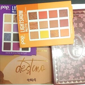 Eyeshadow palette set: Pop Beauty Lightshow, Alamar Destino, ace beauty …